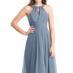 Azazie Abbey Dusty Blue